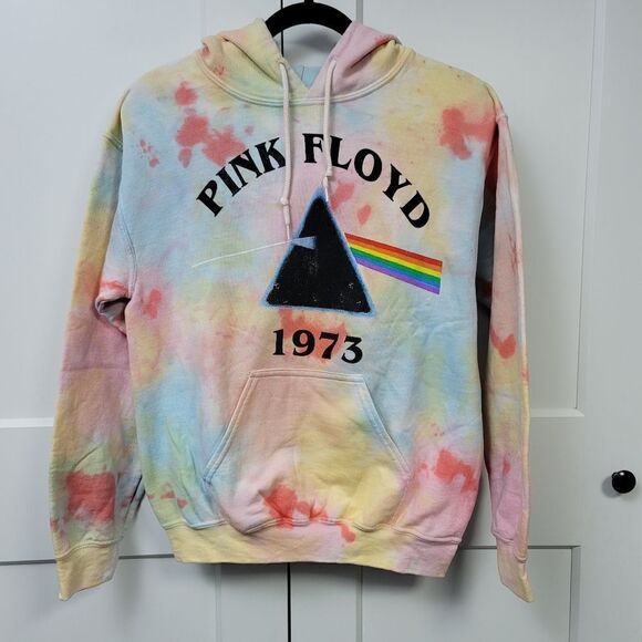 Pink Floyd 1973 graphic tie dye hooded sweatshirt size small - Picture 7 of 7